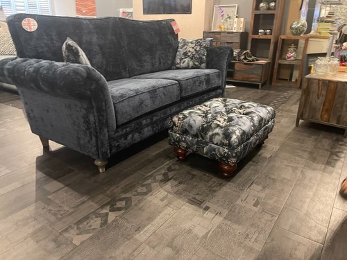 Large blue velvet - large, –