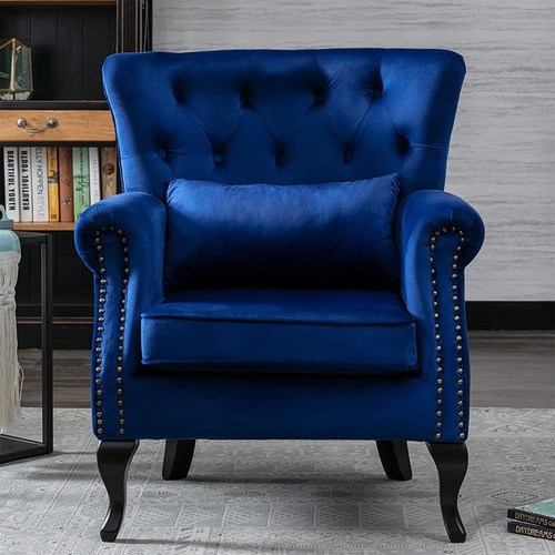 Upholstered velvet armchair - upholstered,