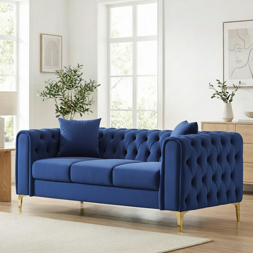 Chesterfield velvet sofa 2 - chesterfield,