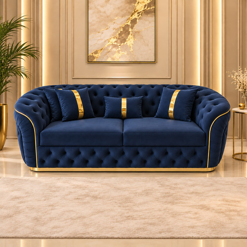 Madrid chesterfield seater - madrid, 3