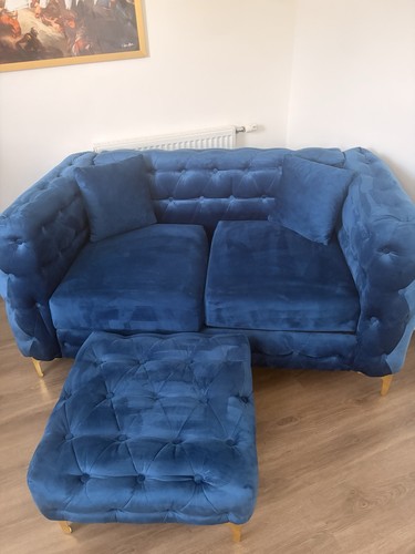 Blue chesterfield tufted - chesterfield,